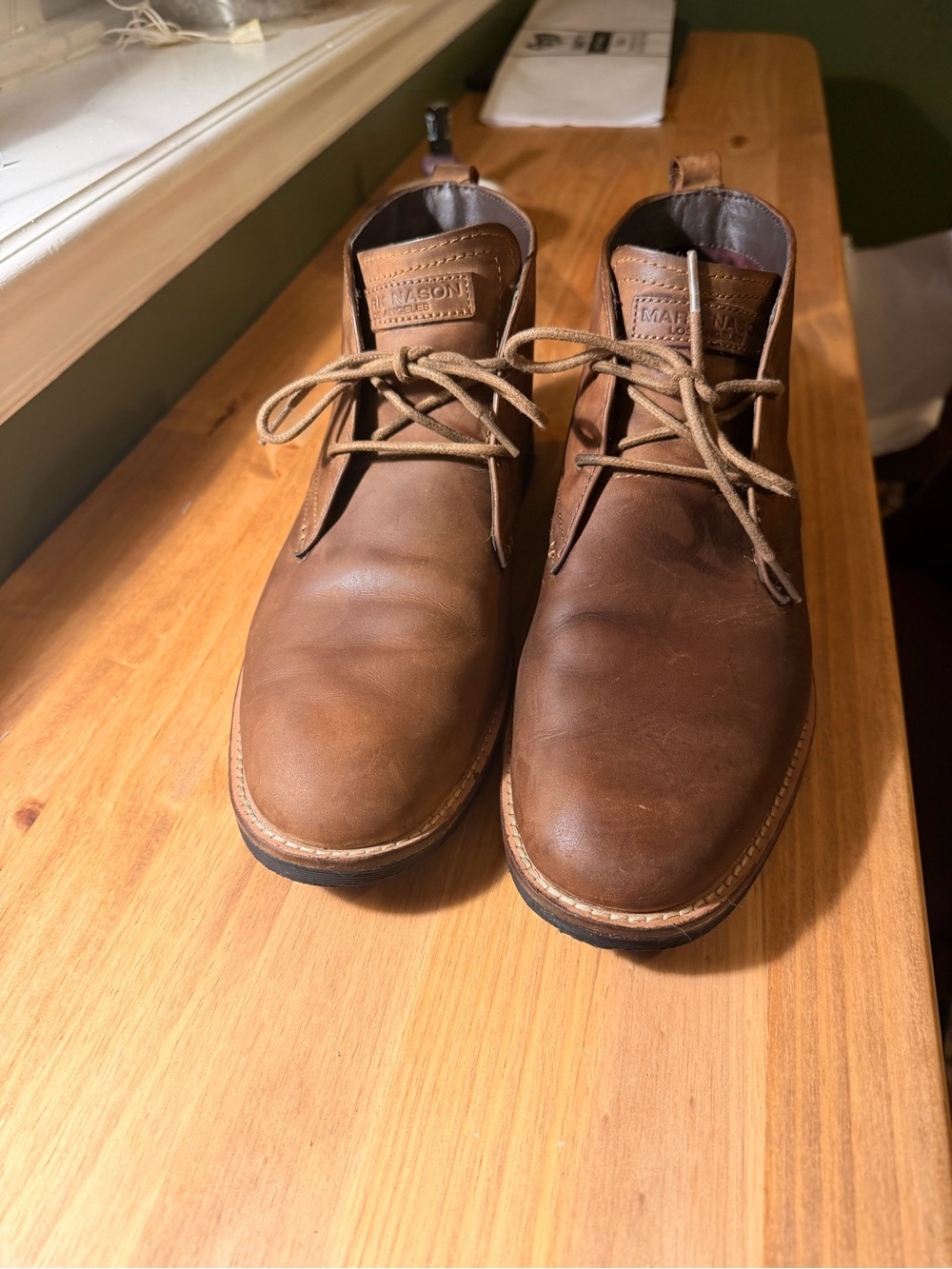 Mark Nason Brown Leather Chukka Boots